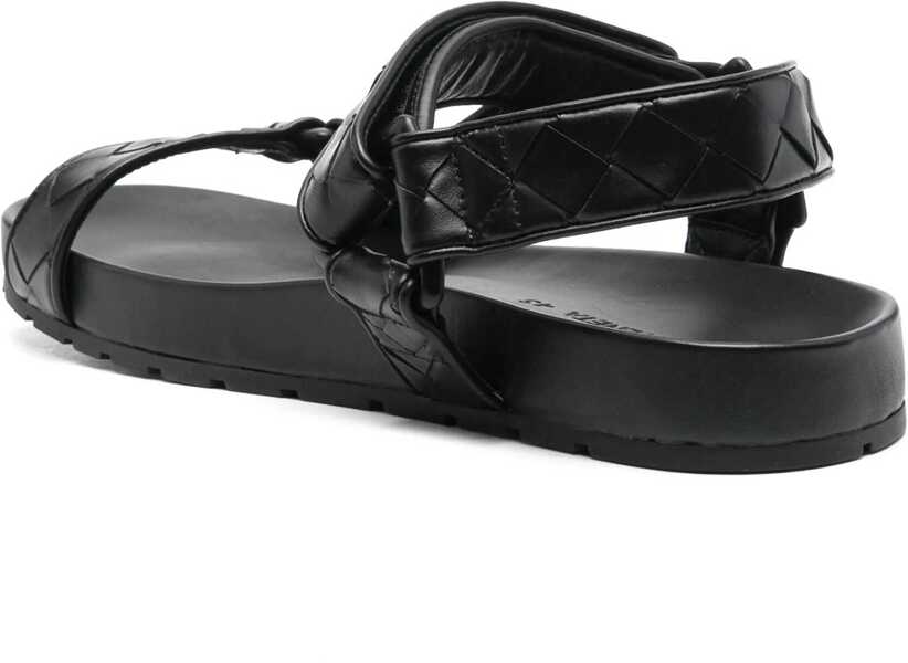 Sandale Bottega Veneta Leather Sandal BLACK Barbati (BM 16704915) 3