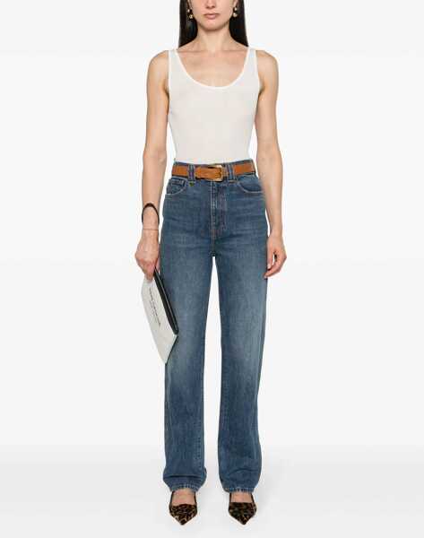 Bluze Saint Laurent Round Neckline Tank Top BEIGE Femei (BM 16704948) 2