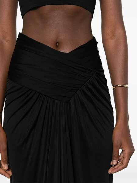 Fuste casual Saint Laurent Pencil Skirt. BLACK Femei (BM 16704981) 5