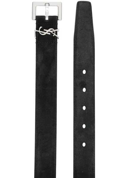 Curele Saint Laurent Cassandras Belt BLACK Barbati (BM 16705023) 2