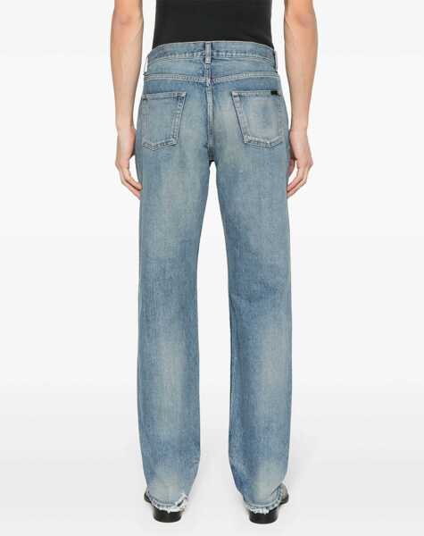 Blugi drepti Saint Laurent Straight Leg Jeans BLUE Barbati (BM 16705041) 4