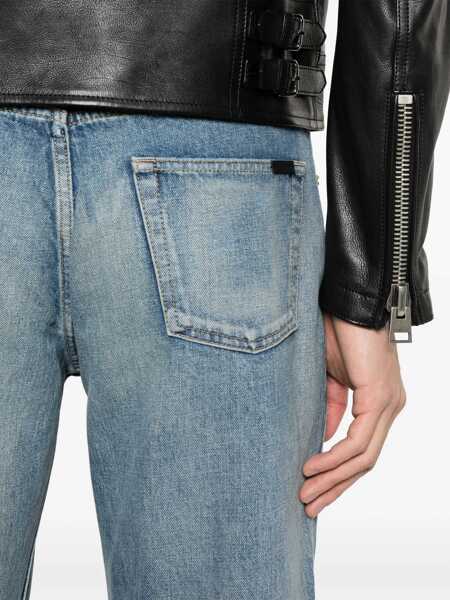 Blugi drepti Saint Laurent Straight Leg Jeans BLUE Barbati (BM 16705041) 5