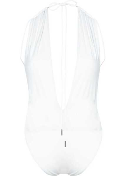 Costume de baie intregi Saint Laurent One-Piece Swimsuit WHITE Femei (BM 16705062) 2