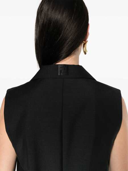 Veste casual Fendi Tailored Vest BLACK Femei (BM 16705101) 5