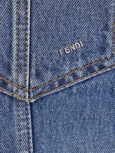 Jachete Fendi Denim Jacket BLUE Barbati (BM 16705113) 4