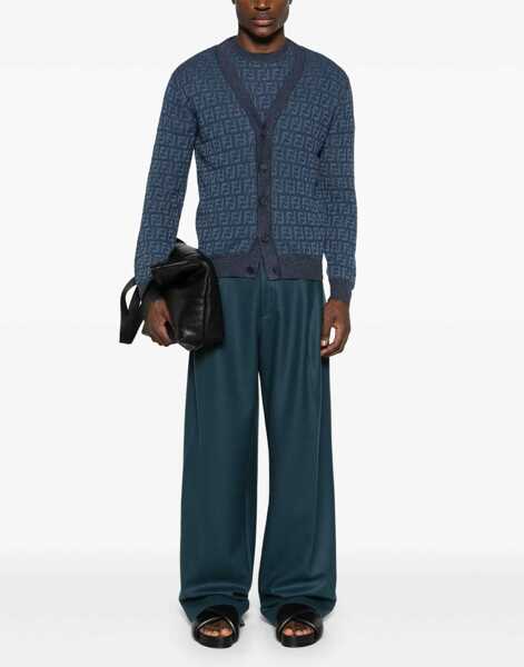 Cardigane Fendi Cardigan Ff DENIM Barbati (BM 16705119) 2