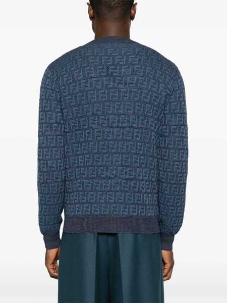 Cardigane Fendi Cardigan Ff DENIM Barbati (BM 16705119) 4