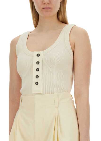 Bluze Bottega Veneta Jersey Top IVORY Femei (BM 16705143) 4