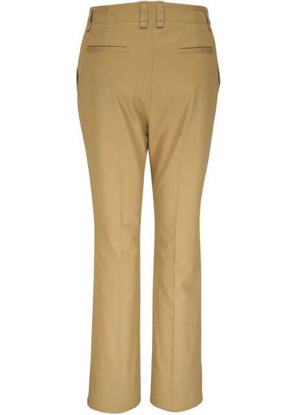Pantaloni casual Saint Laurent Drill Pants BEIGE Femei (BM 16705155) 2