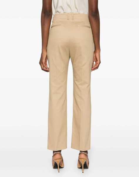 Pantaloni casual Saint Laurent Drill Pants BEIGE Femei (BM 16705155) 4