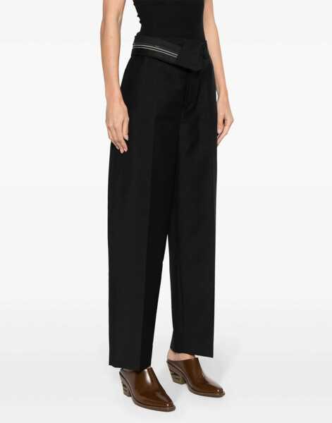 Pantaloni casual Fendi Pants With Asymmetrical Waist BLACK Femei (BM 16705158) 3
