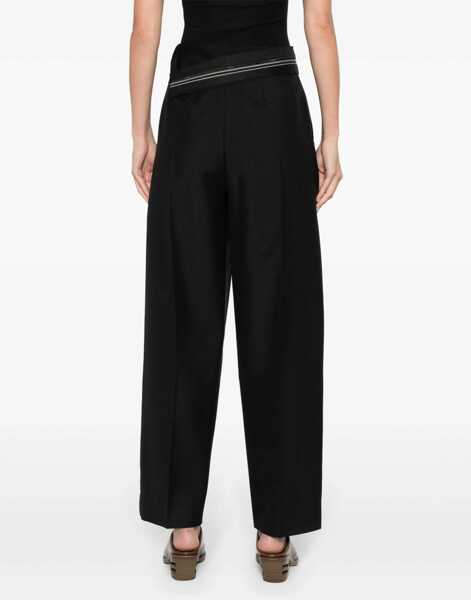 Pantaloni casual Fendi Pants With Asymmetrical Waist BLACK Femei (BM 16705158) 4