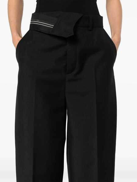 Pantaloni casual Fendi Pants With Asymmetrical Waist BLACK Femei (BM 16705158) 5
