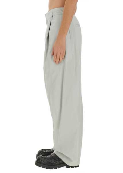 Pantaloni casual Bottega Veneta Silk And Cotton Pants GREY Barbati (BM 16705167) 4