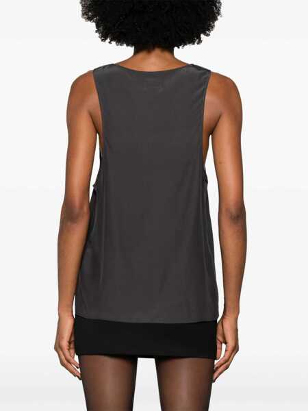 Bluze Saint Laurent Tank Top Henley GREY Femei (BM 16705218) 4