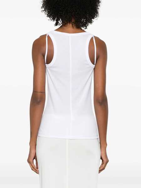 Bluze HELMUT LANG Top Racer WHITE Femei (BM 16705362) 4