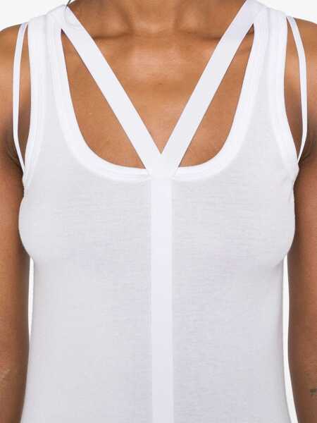 Bluze HELMUT LANG Top Racer WHITE Femei (BM 16705362) 5