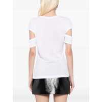 Imbracaminte HELMUT LANG Dama - Tricouri HELMUT LANG Slashed Shrunken T-Shirt WHITE Femei (BM 16705371) - B-mall.ro