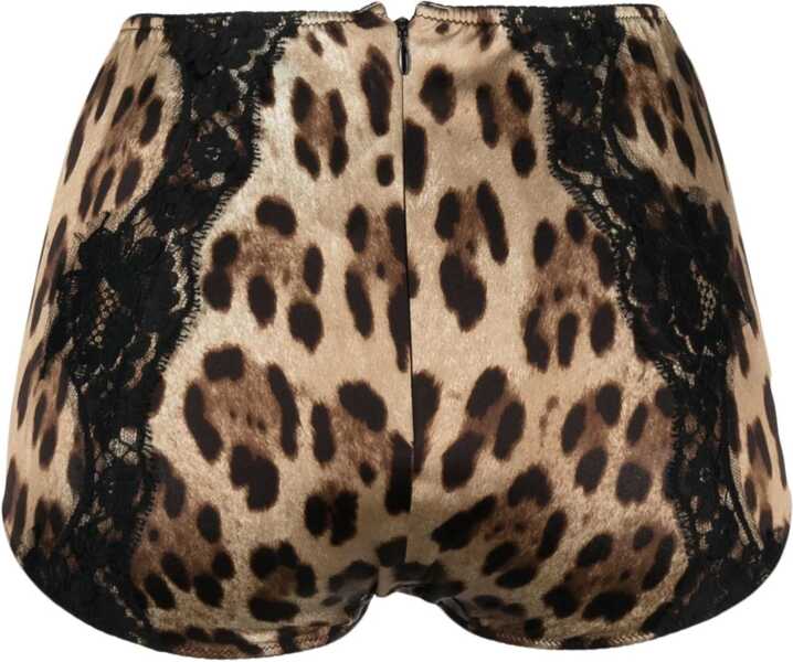 Lenjerie intima Dolce & Gabbana Satin Culottes ANIMALIER Femei (BM 16705377) 2