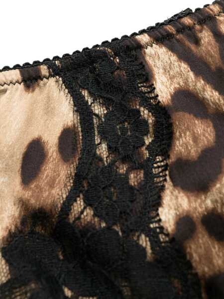 Lenjerie intima Dolce & Gabbana Satin Culottes ANIMALIER Femei (BM 16705377) 3