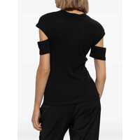 Imbracaminte HELMUT LANG Dama - Tricouri HELMUT LANG Slashed Shrunken T-Shirt BLACK Femei (BM 16705389) - B-mall.ro
