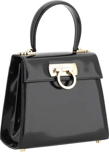 Genti de mana Ferragamo Iconic Handbag VIT. ABRASIVSIENA NERO Femei (BM 16706124) 2