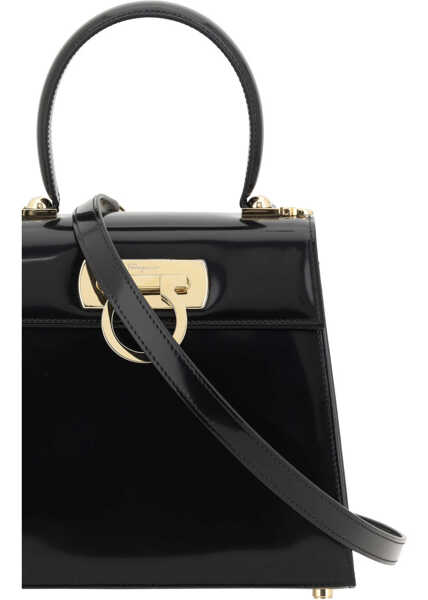 Genti de mana Ferragamo Iconic Handbag VIT. ABRASIVSIENA NERO Femei (BM 16706124) 4
