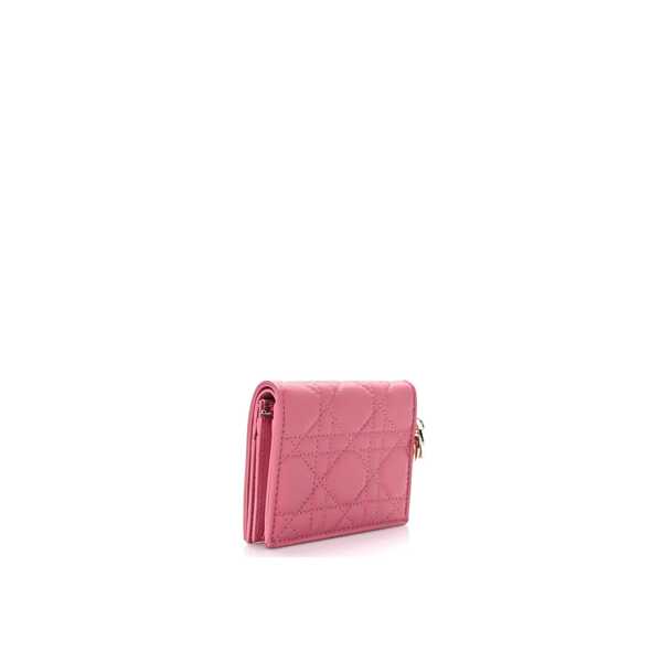 Portofele Dior Dior Lady Dior Wallet Pink Femei (BM 16706256) 2