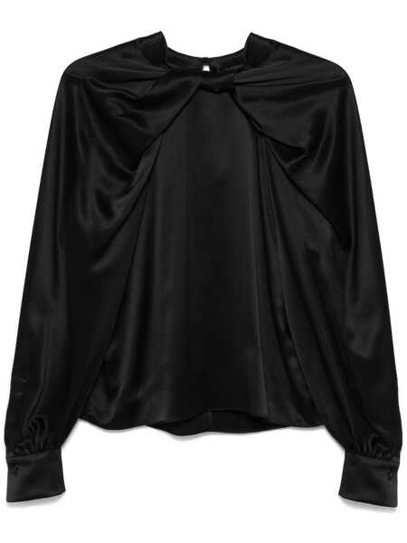 Bluze Max Mara Max Mara Key Blouse Round Neck Clothing Black Femei (BM 16706490) 1