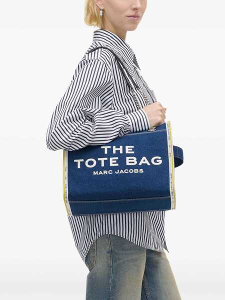 Genti de umar Marc Jacobs Marc Jacobs The Denim Chain Medium Tote Shoulder Bag BLUE Femei (BM 16706529) 2