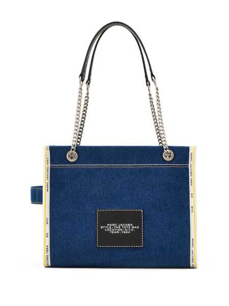 Genti de umar Marc Jacobs Marc Jacobs The Denim Chain Medium Tote Shoulder Bag BLUE Femei (BM 16706529) 3