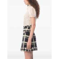Topuri Valentino Garavani Dama - Bluze Valentino Garavani Short-Sleeved Chiffon Blouse OLD IVORY Femei (BM 16708086) - B-mall.ro