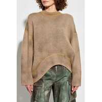 Pulovere THE ATTICO Dama - Pulovere casual THE ATTICO Asymmetric Wool And Cashmere Pullover CAMEL Femei (BM 16708176) - B-mall.ro