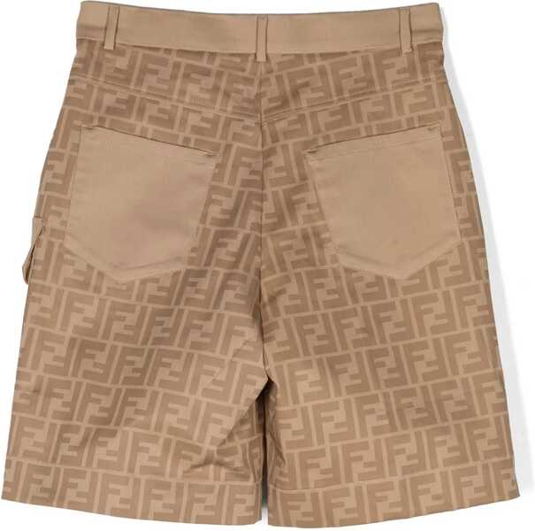 Pantaloni scurti Fendi Bermuda Gabardine Prin BEIGE Baieti (BM 16708335) 2