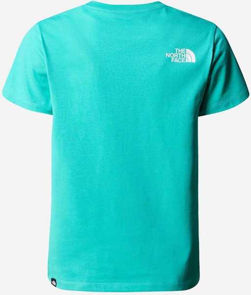 Tricouri The North Face B S/S Easy Tee Tnf White/Asphalt Grey GREEN Baieti (BM 16708356) 2