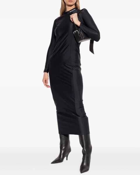 Rochii casual Alexander Wang Long Dress With Logo BLACK Femei (BM 16708389) 2