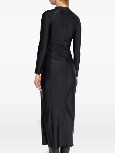 Rochii casual Alexander Wang Long Dress With Logo BLACK Femei (BM 16708389) 4