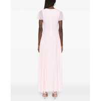 Rochii ROTATE Birger Christensen Dama - Rochii casual ROTATE Birger Christensen Long Dress With Drape PINK Femei (BM 16708419) - B-mall.ro