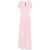 ROTATE Birger Christensen Long Dress With Drape PINK