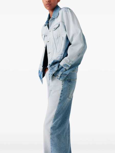 Blugi skinny Stella McCartney Straight-Leg Jeans With Contrasting Panels DENIM Femei (BM 16708431) 3