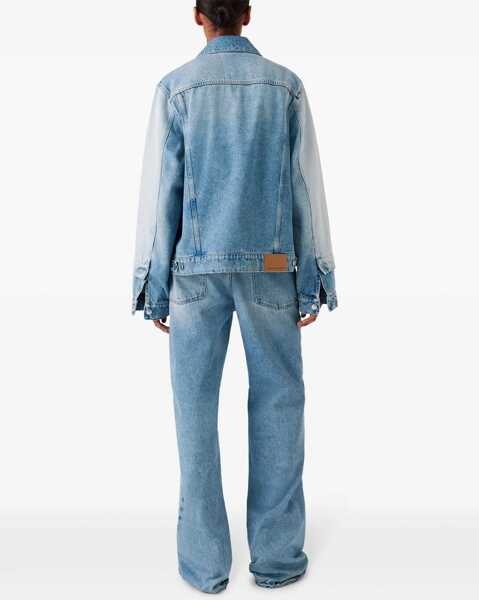 Blugi skinny Stella McCartney Straight-Leg Jeans With Contrasting Panels DENIM Femei (BM 16708431) 4
