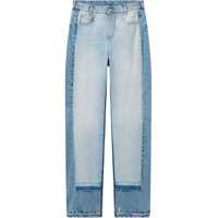 Blugi skinny Straight-Leg Jeans With Contrasting Panels Femei