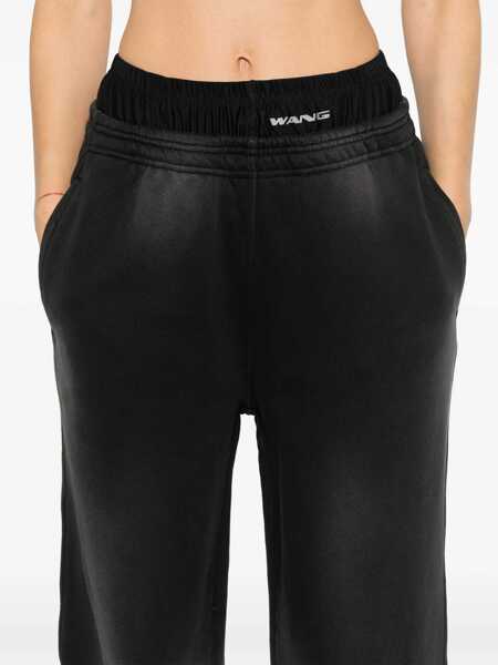 Pantaloni casual Alexander Wang Pants With Logo BLACK Femei (BM 16708437) 5