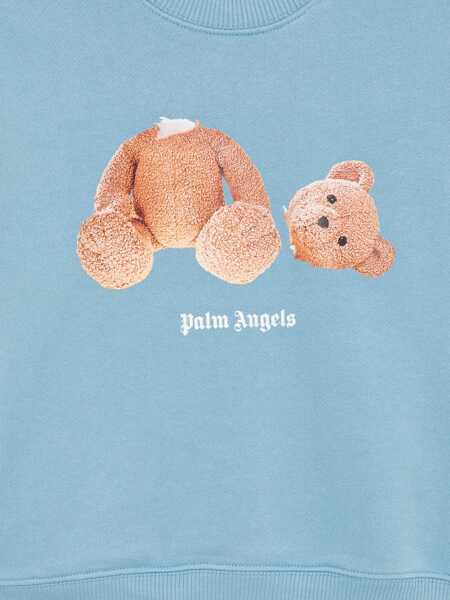 Pulovere casual Palm Angels Palmangelsbearcrewneck BLUE Fete (BM 16708920) 3