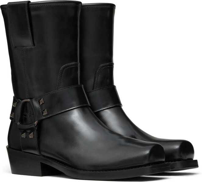 Cizme scurte Valentino Garavani Boot Rockstud BLACK Femei (BM 16710777) 2