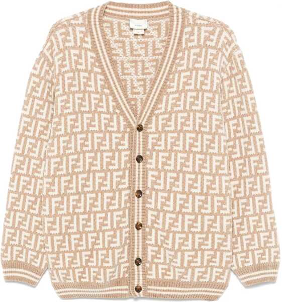 Cardigane Fendi Ff Chenille Cardigan MULTICOLOUR Fete (BM 16710984) 1