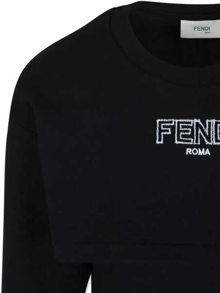 Rochii casual Fendi Sweatshirt Dress BLACK Fete (BM 16710996) 3