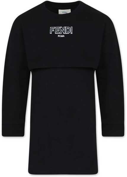 Rochii casual Fendi Sweatshirt Dress BLACK Fete (BM 16710996) 1