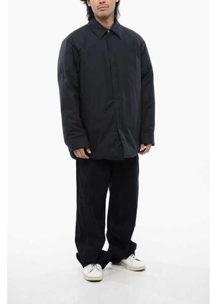 Geci de iarna Jil Sander Strap Closure Down Jacket With Collar Black Barbati (BM 16712151) 4