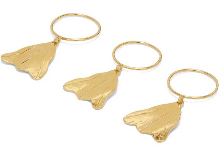 Inele Jil Sander Brass Culture 3-Set Rings Gold Femei (BM 16712157) 2